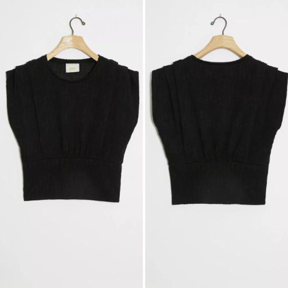 NWT Anthropologie Maeve Sera Pleated Top | XL